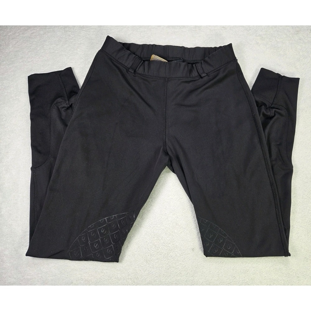 Ovation Riding Breeches Womens Black Full Seat Grip Equestrian Pants Stretch